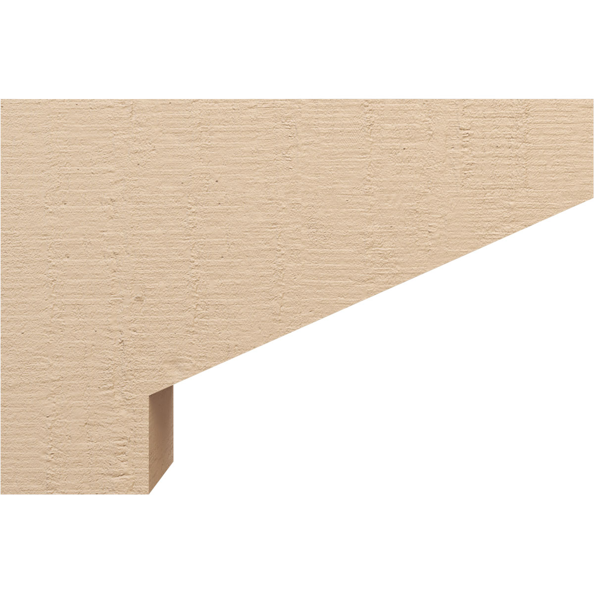 11"W x 33"D x 22"H Classic Clemmons Rough Cedar Woodgrain TimberThane Corbel, Primed Tan