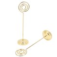 thumbnail image 4 of 2Pcs Table Numéro Titulaire Rond Métal Stable Demi-Cercle Convexe Conception Galvanoplastie Technologie Photo Titulaire, 4 of 8