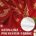 thumbnail image 3 of Christmas Kitchen Window Curtains and Valances Set 36 Inch, Wreath Xmas Tree Snowflakes Holiday Short Tier Curtain for Cafe Living Room Bathroom, Xmas Red 3 Pieces Set Kitchen Decor, 3 of 7