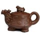 thumbnail image 1 of Chinese Dragon Tortoise Auspicious Zisha Clay Gongfu Teapot for Loose Tea (Brown), 1 of 5