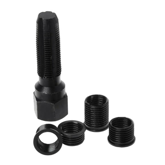 Black Helicoil Thread Repair Kit for Automotive Ignition Plug Repair Strong Metal Material Threads 14mm