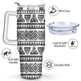 thumbnail image 3 of 40 Oz Boho Tumbler With Handle 40oz Boho Tumbler With Lid Straw Double Insulated Travel Coffee Mug Womens Boho Cup Gifts, 3 of 6