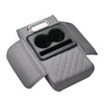 thumbnail image 1 of Universal Car Armrest Cushion Cover with Integrated Storage Compartments Cup Holder and Convenient Slots for Phone and Tissues, 1 of 4