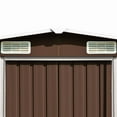 thumbnail image 4 of vidaXL Outdoor Storage Shed Garden Shed Metal Storage Backyard Patio Shed Gray, 4 of 8