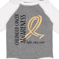 thumbnail image 4 of Inktastic Childhood Cancer Awareness- Fight, Care, Cure Boys or Girls Long Sleeve Baby Bodysuit, 4 of 5