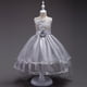 thumbnail image 1 of Falda infantil Falda de malla bronceada Vestido infantil Falda hinchada de flores para boda Vestido infantil grande, 1 of 5