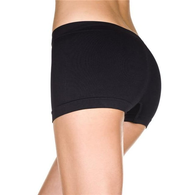 Shorts Garçon en Spandex Sans Coutures - Noir
