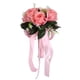 thumbnail image 4 of Ramo de novia artificial de seda con rosas artificiales para novia con flores rosas, 4 of 14