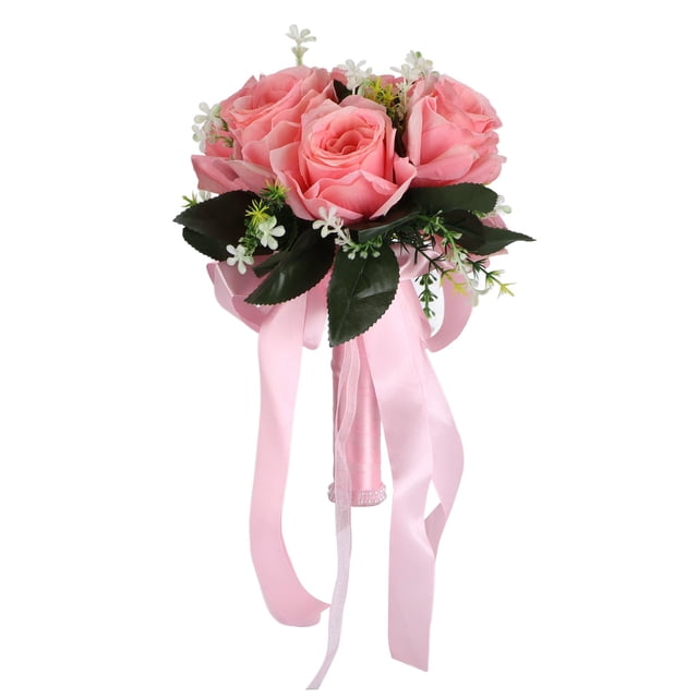 Ramo Falso De Boda, Deslumbrante Decoración De Flores Falsas Cinta De Seda Duradera Estilo Occidental Para Celebraciones De Bodas Al Aire Libre Para Fiestas De Baile Para Fiestas
