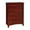 Red, variant on Furniture of America Dimanche Solid Wood 5-Drawer Chest in White