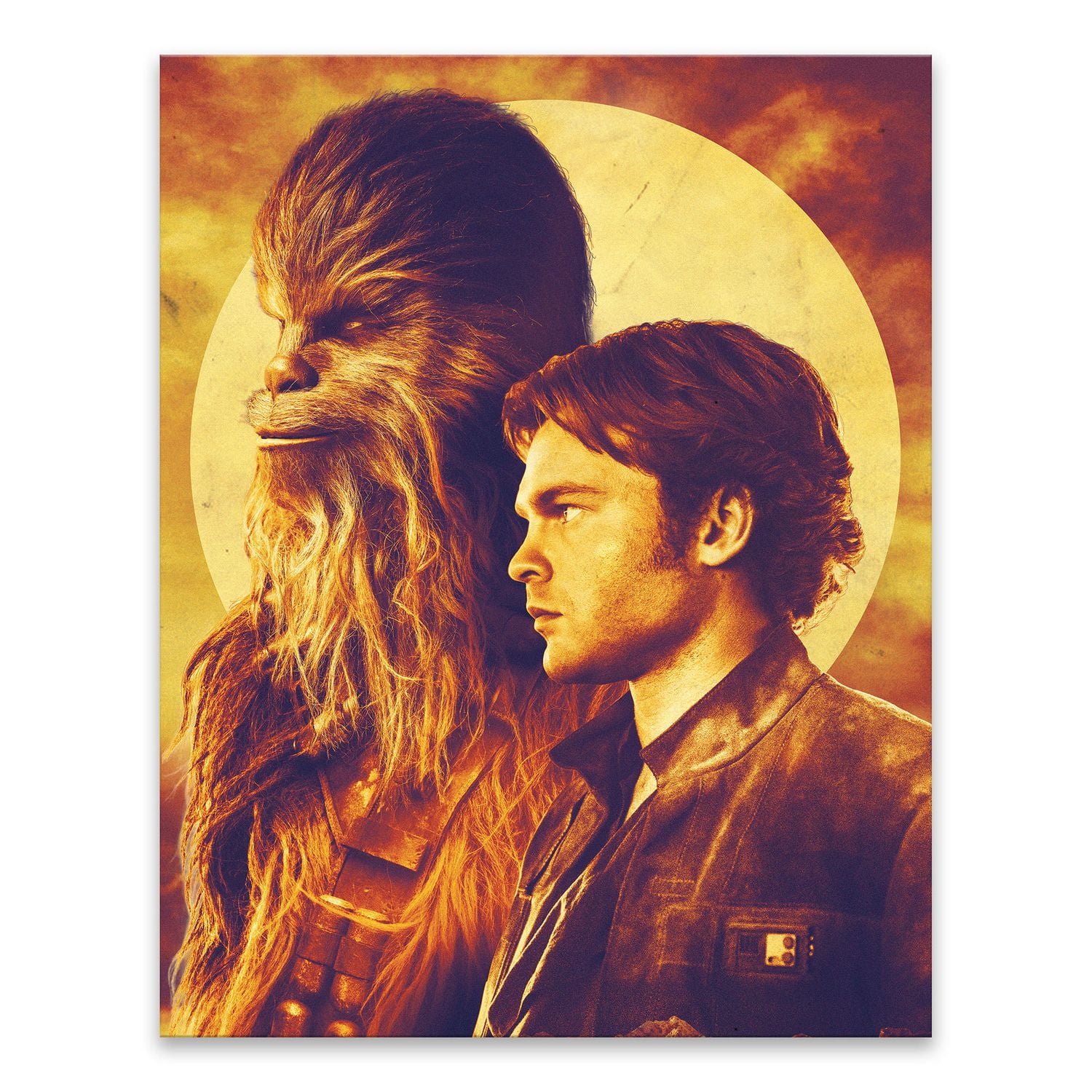 Artissimo Designs Lucasfilm Han Solo Sunset Heroes Printed Canvas