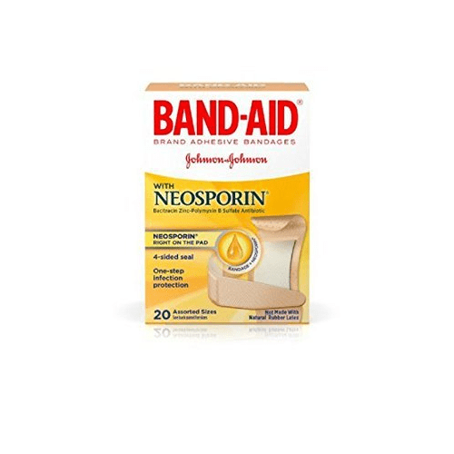 Band-Aid Neosporin Adhesive Bandages, One-Step Infection Protection, 20 ct