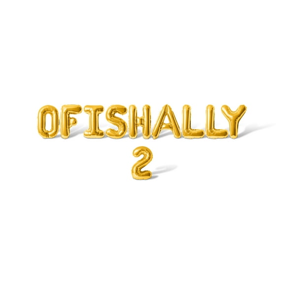 Letter Balloons - OFISHALLY 2 16" Inch Alphabet Letters Foil Mylar Balloon Birthday Party Banner (Gold)