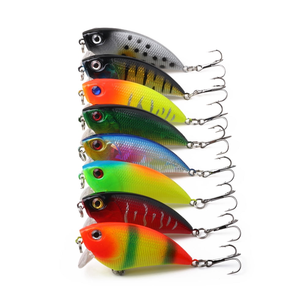 HENGJIA Fishing Lures, Crankbait Square Bill Crank Baits Lures for Bass Fishing, 8Pcs Deep Diving Crankbaits Wobbler, 2.17in/0.23oz Swimbait for Saltwater Freshwater