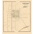 thumbnail image 3 of Beers 12x13 Black Modern Framed Museum Art Print Titled - Lincoln Delaware Landowner - Beers 1868, 3 of 5