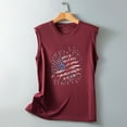 thumbnail image 5 of 4th of July Shirts Women Sleeveless Printed Crewneck Workout Tank Tops T-Shirt Casual Loose Trendy Tunic Blouses Vest, 5 of 5