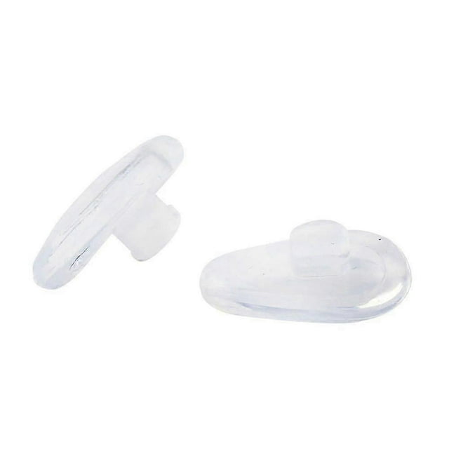Soft elliptical silicon nose pad for glasses (transparent, 5 pairs)-2025
