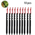 thumbnail image 1 of Aluminum Alloy Tent Stakes, 10Pcs Triangular Tent Pegs, 7075 Ultralight High Strength Durable Anchors, 1 of 4