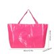 thumbnail image 3 of Bolsa de plástico tejido grande con asas reforzadas, impermeable, reutilizable, extragrande para compras de supermercado, viajes, lavandería y almacenamiento, 45 x 30 x 15 cm, 3 of 6