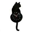 thumbnail image 2 of Black-Cat Pendulum Wall Clock,Cat Clock with Moving Tail,Cat Swinging,Whimsical Funny Clocks, 2 of 3