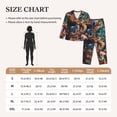 thumbnail image 4 of Honeii Whimsical Animal Spiral Print Women's Pajama Sets Long Sleeve Button Down Sleepwear Nightwear Soft Pjs Lounge Sets 2PCS-XX-Large, 4 of 7