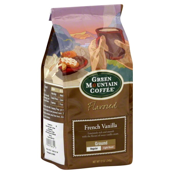 Green Mountain, French Vanilla Flavored, Ground Coffee, 12