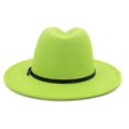 thumbnail image 5 of Sombrero Fedora de fieltro de lana para mujer o hombre, 5 of 5