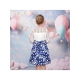 thumbnail image 5 of Sunny Fashion Girls Dress Blue Floral Lace Pearl Princess Long Sleeve Elegant Pageant 8 Years, 5 of 8