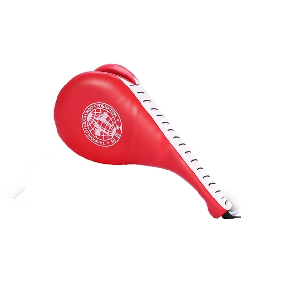 Riousery Durable Double-Sided Red Taekwondo Kick Target Pad for Karate, Kickboxing & Mixed Martial Arts Training, Enhances Speed and Accuracy (15.35 in / 39 cm)