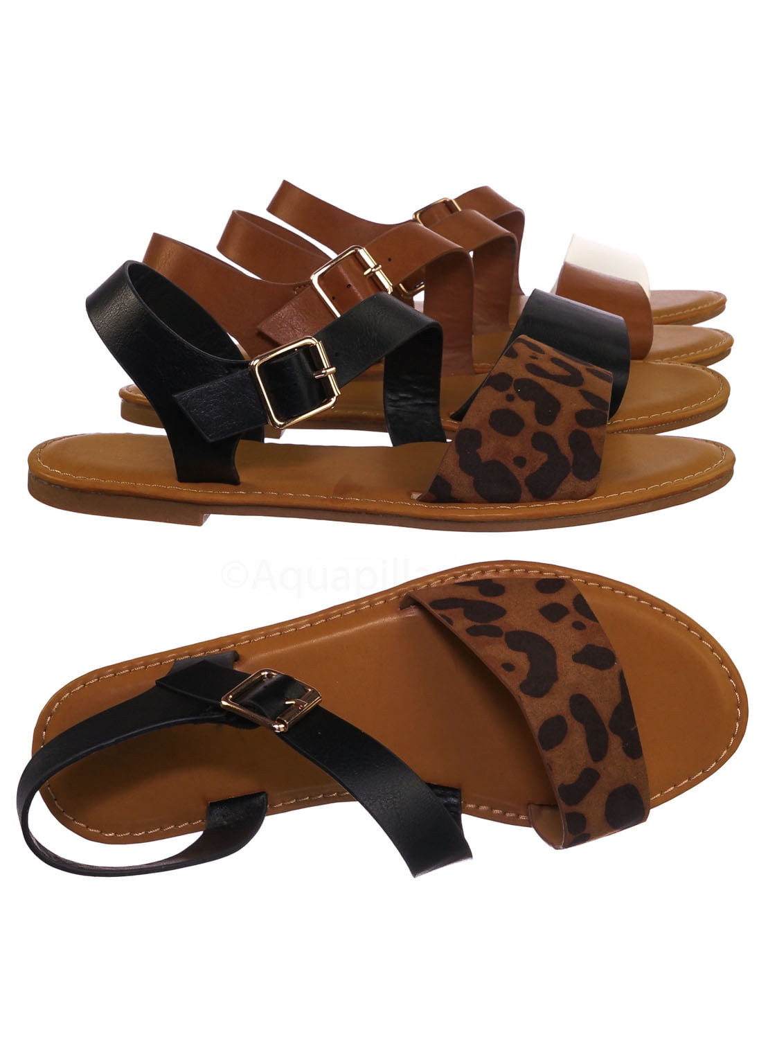 bamboo leopard sandals