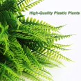 thumbnail image 4 of Arbustos artificiales de plantas de helecho de Boston, arbustos de plantas de imitación, vegetación resistente a los rayos UV para el hogar, oficina, jardín, decoración interior y exterior Sincero Hogar, 4 of 6