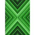 thumbnail image 1 of Ahgly Company Indoor Rectangle Patterned Neon Green Novelty Area Rugs, 8' x 10', 1 of 6