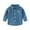 Light Blue, variant on Qingpeng Kids Denim Button Down Shirt Toddler Boy Girl Long Sleeve Lapel Jackets Shirt Tops