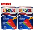 thumbnail image 1 of Instant Aid Pansements Couleur Néon 30 Pcs (Lot de 2), 1 of 2