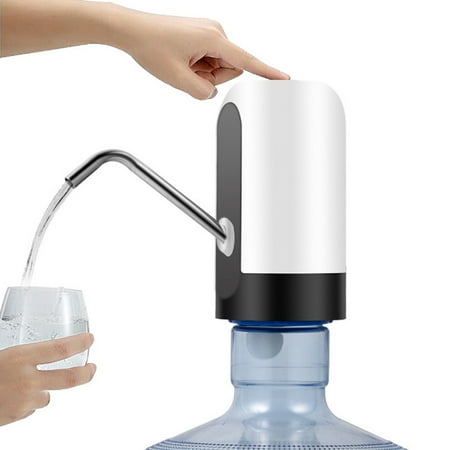 Automatic Electric Water Pump Dispenser, KCASA Portable Drinking Water Pump Dispenser Switch with Android USB Charge Port for Home Kitchen Office (Fits Most 4.5-18.9 Gallon Water)