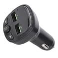 thumbnail image 1 of Transmisor FM Bluetooth para coche con doble USB, adaptador de audio, llamadas manos libres, reproductor MP3, 1 of 12