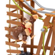 Nintendo 2.5 inch Donkey Kong Action Fgure Deluxe Mine Cart Feature Playset