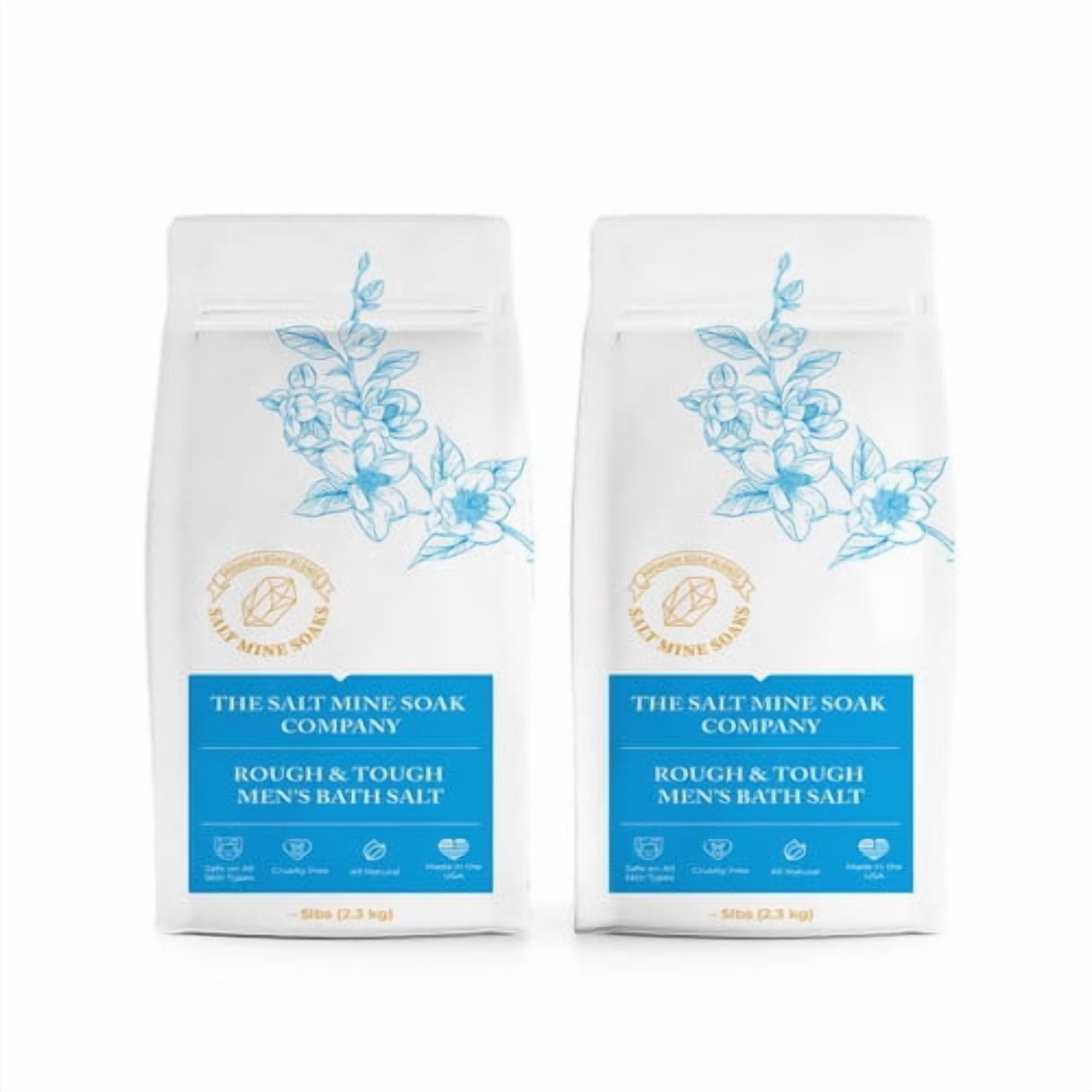 London Rough & Tough Men's Coarse Grain (2mm) Bath Salt Soak 15 lbs.