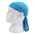 thumbnail image 5 of Naierhg Solid Color Breathable Motorcycle Wrap Biker Hat Unisex Headscarf Bandana Cap, 5 of 5