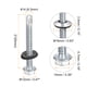 thumbnail image 2 of Tornillos Auto-Perforantes Unique Bargains #14 x 2' Galvanizado Acero 100uds con EPDM Arandela, 2 of 6