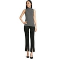 thumbnail image 3 of Time and Tru Women's Ribbed Mock Neck Sleeveless Top, 2-Pack, Sizes XS-XXXL, 3 of 5