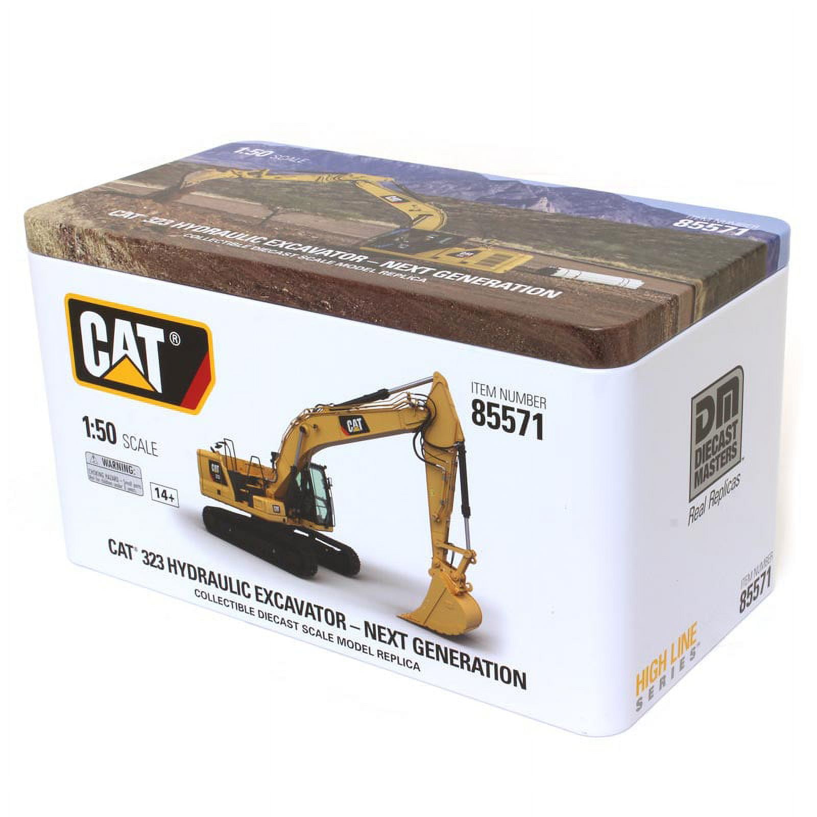 1/50 High Detail Caterpillar 323 Hydraulic Excavator - High Line 