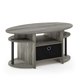 thumbnail image 1 of Mesa de café Furinno Jaya ovalada de roble francés gris/negro/negro, 1 of 6