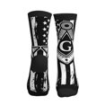 thumbnail image 2 of Athletic Socks Freemason Masonic Masons Flag Sport Running Calf Socks Crew Socks for Men Women, 2 of 7