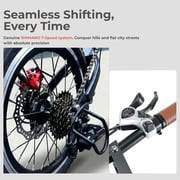 Foldable Bike for Adults, 16 Inch Folding Bike with 1-Second Quick Fold, 33lbs Lightweight, Shimano 7-Speed Gears, 95% Pre-Assembled for City Commute, Apartment & Travel