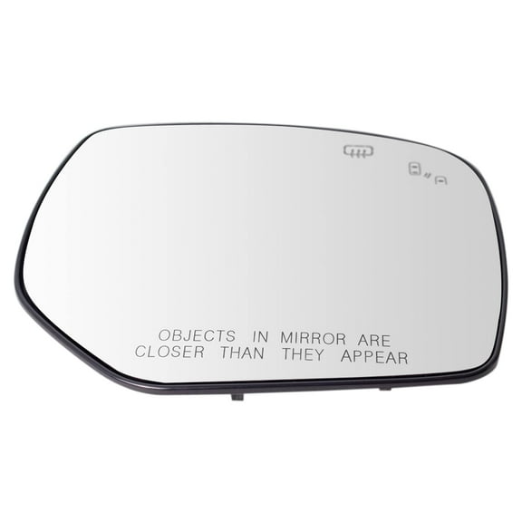 TRQ Exterior Mirror Glass Heated Blind Spot RH Side for 17-18 Subaru Forester MGA09928