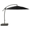 thumbnail image 4 of HOMETRENDS 10 ft. Round Offset Shanghai Patio Umbrella with Base, Meteorite, 4 of 6