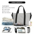 thumbnail image 4 of Travel Duffle Bag Airplane Travel Tote Bags Carry on Luggage Waterproof Weekender Bags with Top Handle Adjustable Shoulde Strap for Travel Gym, 4 of 5