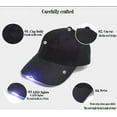 thumbnail image 3 of Rechargeable Baseball Cap LED Headlight with USB Cable and Battery, Suitable for Outdoor Camping Night Fishing, Mountain Climbing, Night Riding/Hiking and Auto Repair (Army Green), 3 of 6