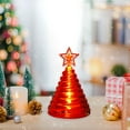 thumbnail image 4 of Luoshdecor Christmas Tree Tea Lights,Table Decoration,Spiral Xma Treee Star Candle for Halloween Christmas Party Wedding Gift 3.66 in, 4 of 6